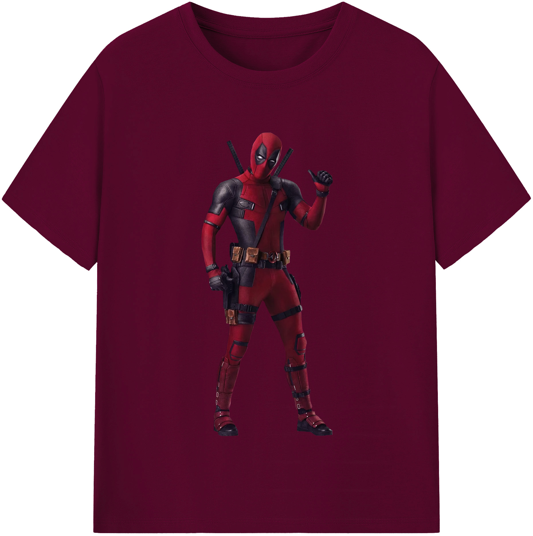 （画像用） Deadpool デッドプール レディースカジュアルプリントTシャツ（綿100％）